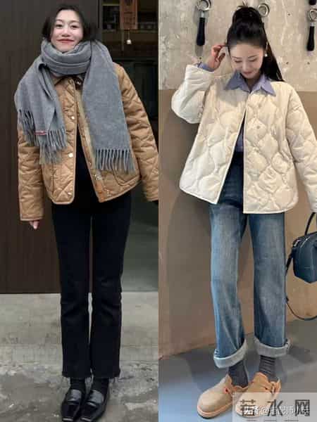 这才是冬天回头率最高的穿法：奶奶棉服+牛仔裤，时髦保暖又高级