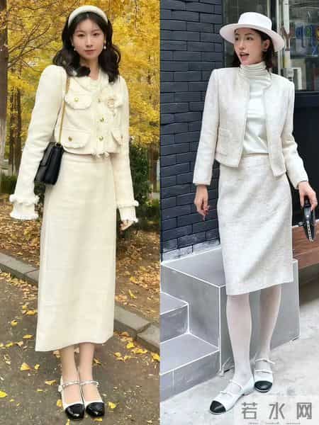 过年串门，多穿“小香风+半裙”！气质高级，特别适合40岁女人