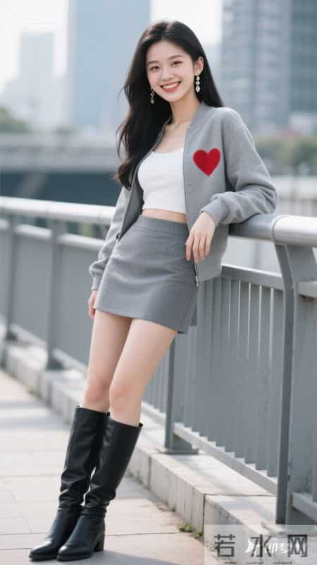 简约灰白配加红心点缀，清爽又吸睛