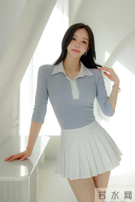 浅蓝清甜轻熟套装