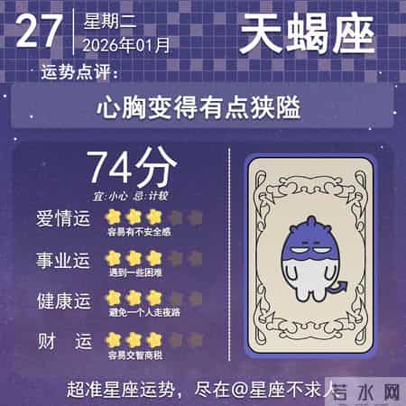 2026年1月27日十二星座运势