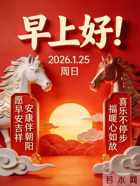 2026年元月25日早上好！温馨祝福语 和精美绝伦图片