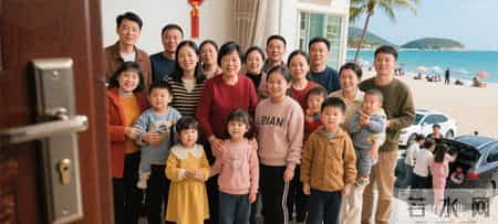 大姑姐一家22口春节来我家住，我反锁房门带全家去三亚玩了7天