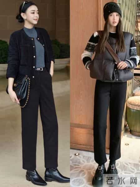 阔腿裤下岗了！今年冬天的“显瘦小黑裤”，时髦高级，回头率还高