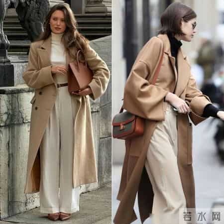 难怪都在穿“大衣+阔腿裤”，简约日常，一种搭配能穿出N种时髦