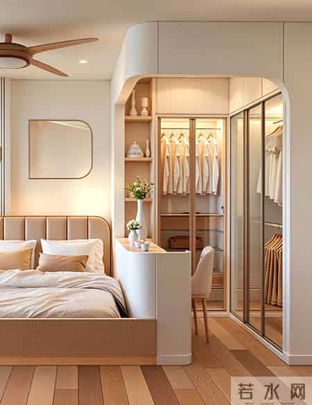 越来越多人卧室“不装衣柜”了，看看北京人的卧室，太高级了！