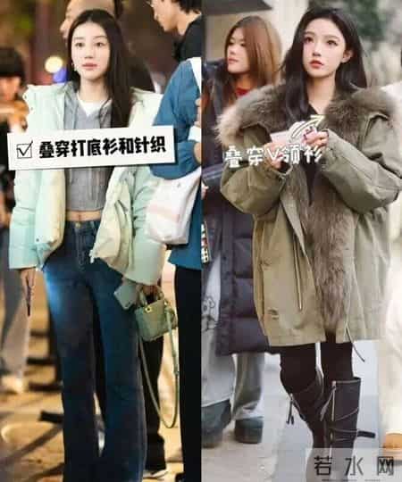 看了北京街拍才发现：羽绒服下面一定不要搭裙子，这样穿会更洋气
