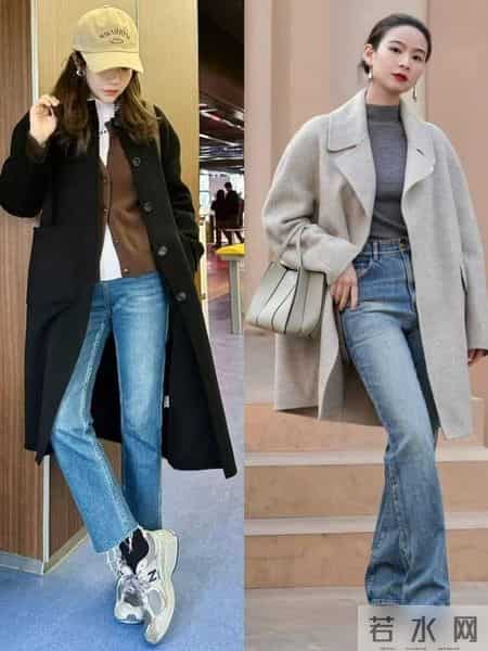 “大衣+牛仔裤”今年冬天最流行的穿搭，这样穿时髦松弛又减龄！