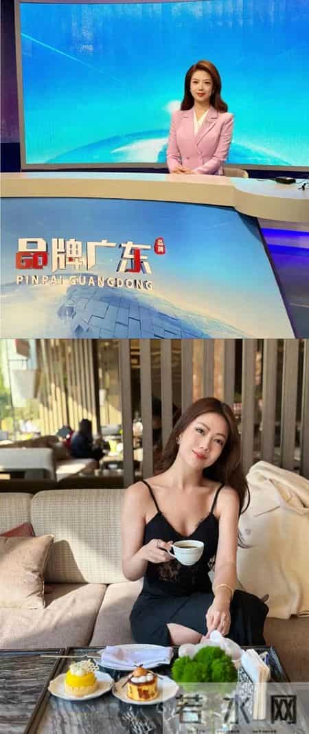 广东省台女主持人下班前后的穿搭，蕾丝吊带裙子也太反差了