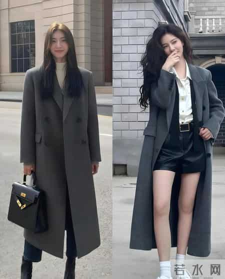 如果你有一件“灰色大衣”，试着这样配色，高级感爆棚
