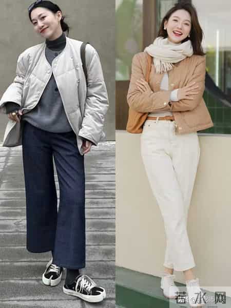 这才是冬天回头率最高的穿法：奶奶棉服+牛仔裤，时髦保暖又高级