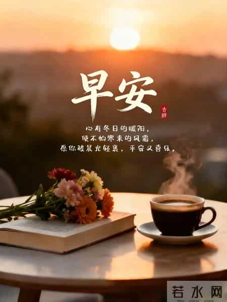 早上好早安祝福美图-人间有爱一片金，相互牵挂心连心