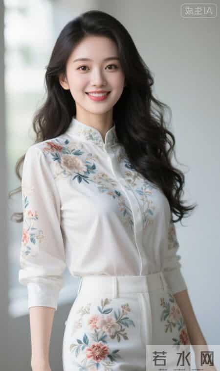 绣花白衬衫的魅力