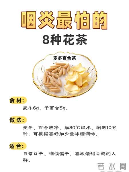 咽炎最怕这8杯水！泡一泡润喉，干痒异物感全赶跑