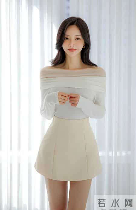 米白柔纱轻熟套装｜是纱帘里的奶油甜柔美人