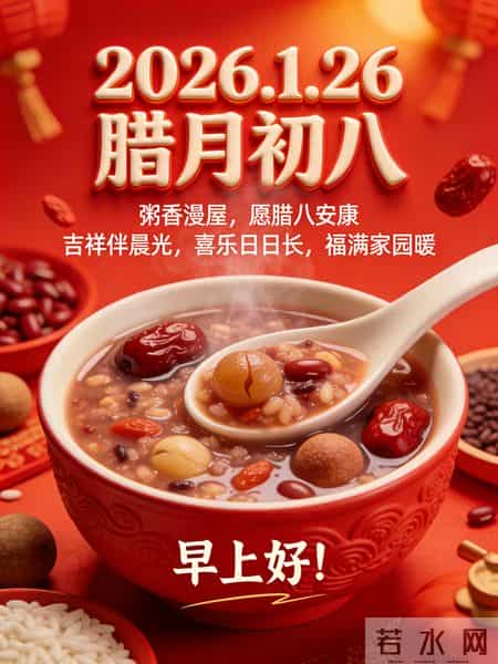 2026年元月26日腊八节祝福语！和精美绝伦图片