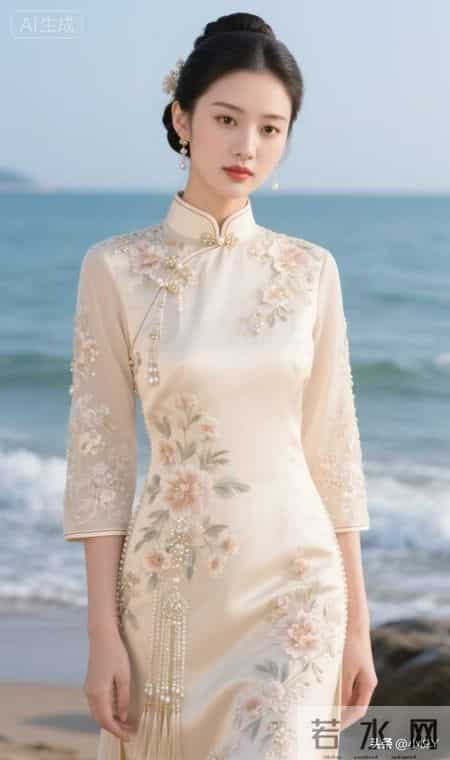 美丽佳人，国色天香，洁白无瑕，华丽优雅