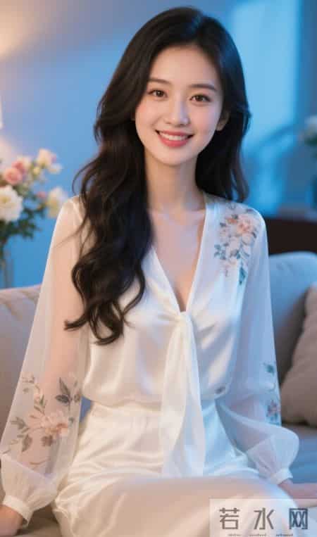 闪光的丝绸休闲装