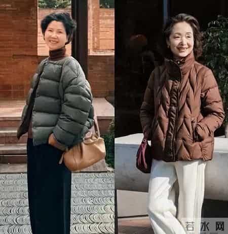 建议中年女人：这3件羽绒服少买，自以为时髦，实际难搭配掉档次