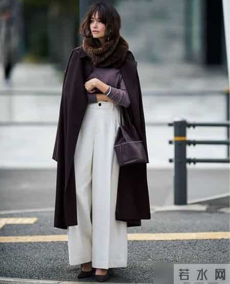 难怪都在穿“大衣+阔腿裤”，简约日常，一种搭配能穿出N种时髦