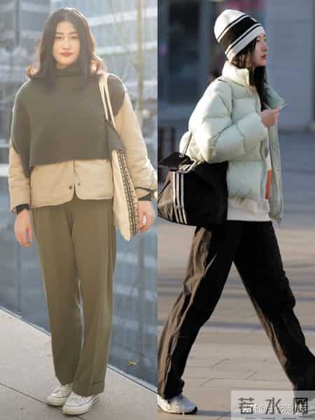 杭州又带火了一种穿法：短羽绒+阔腿裤，优雅时髦不说，还很高级