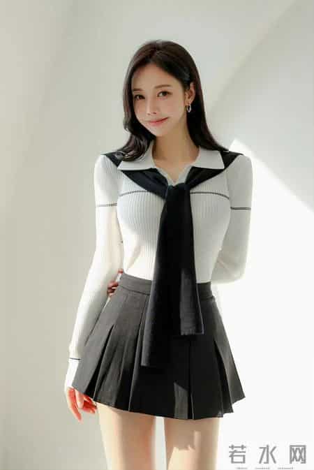 黑白学院轻熟套装