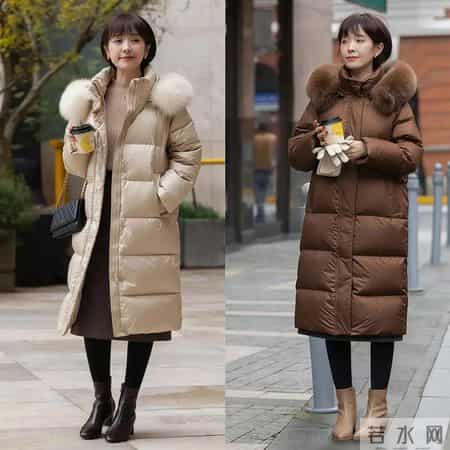 “羽绒服+半裙”才是冬日最美穿搭，洋气又减龄，适合4、50岁女人