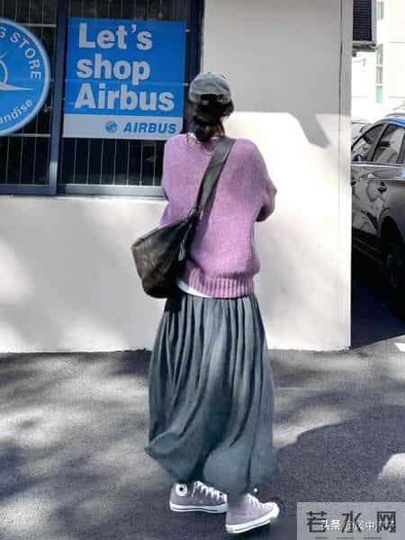 冬日穿灰配紫才是温柔与高级的天花板