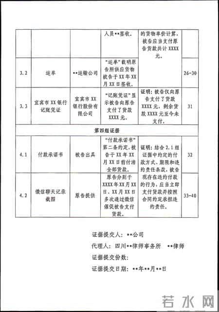 让法官眼前一亮的证据目录、证据内容整理方法（附优秀范例模板）