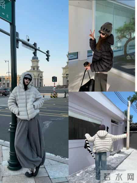 最火排骨羽绒服穿搭