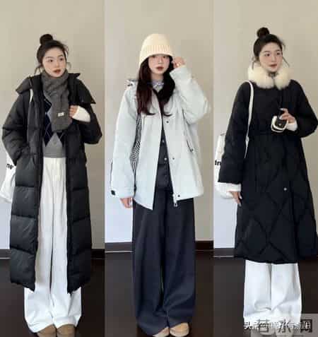 27套入冬穿搭示范：“羽绒服+牛仔裤”，时髦不露腿，保暖还舒适