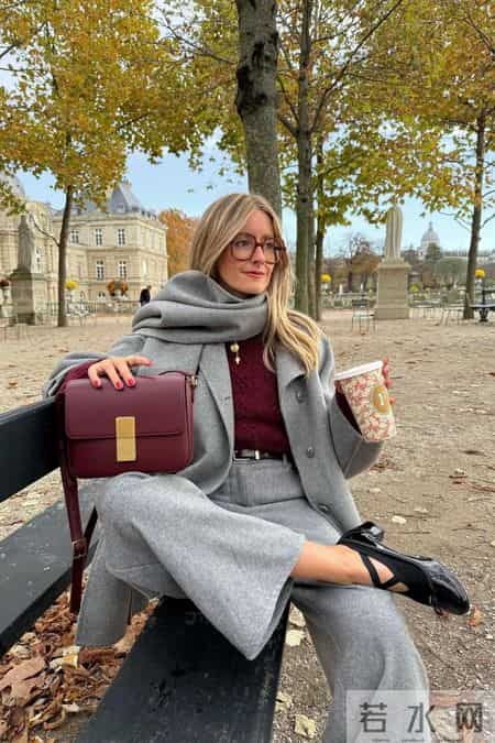 冬日超火的一组配色：灰+红，好看显高级！