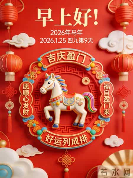 2026年元月25日早上好！温馨祝福语 和精美绝伦图片
