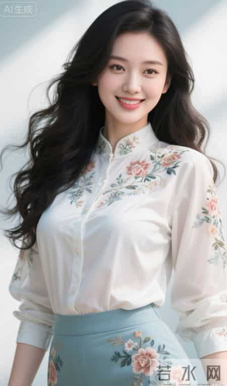 绣花白衬衫的魅力