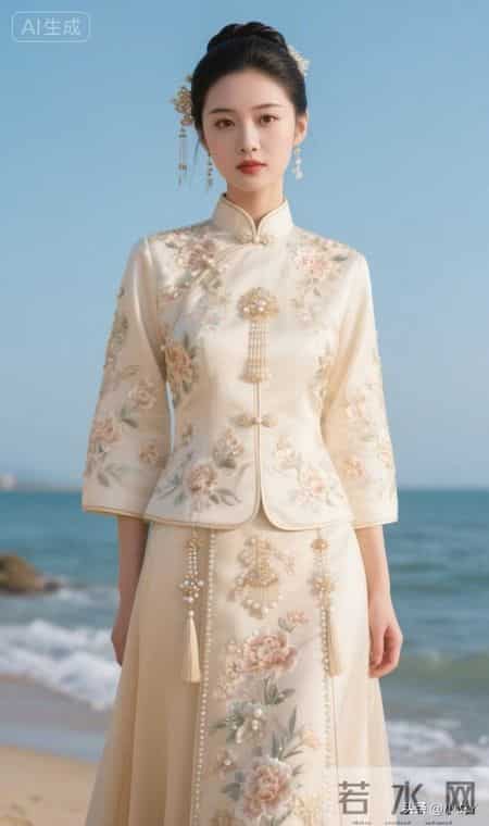 美丽佳人，国色天香，洁白无瑕，华丽优雅