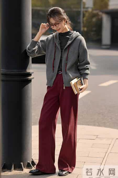 冬日超火的一组配色：灰+红，好看显高级！