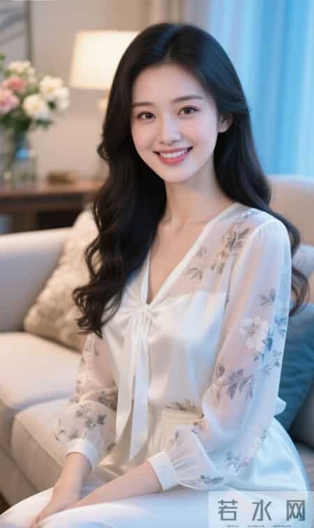 闪光的丝绸休闲装