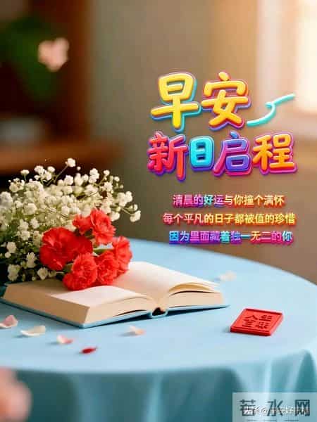 1月28日、星期三，最新早安好祝福漂亮图片精选，新的一天早上好