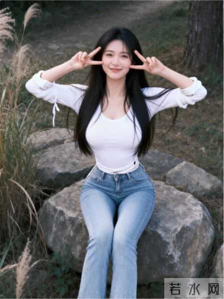 浅蓝色牛仔裤太百搭了~