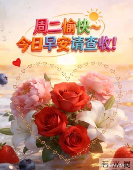 1月27日、星期二，最新早安好祝福漂亮图片精选，新的一天早上好