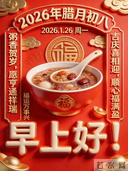 2026年元月26日腊八节祝福语！和精美绝伦图片