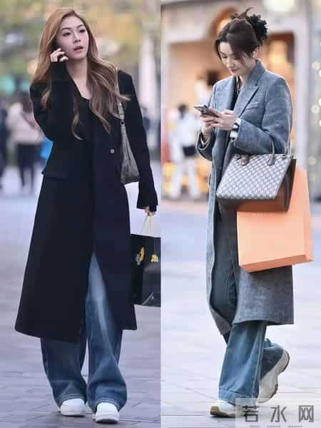 今年过年最流行的穿法：大衣+阔腿裤，高级又时髦，太美了！
