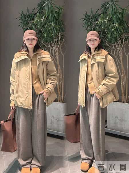 别再乱买羽绒服了！18套「卡其色系+同色系穿搭」公式显瘦又高级