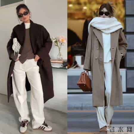 “白色阔腿裤”要这么穿才好看！学会这2个搭配技巧，时髦又好看