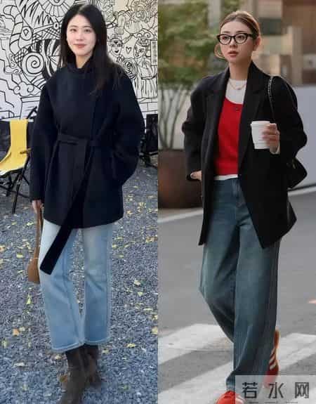 今年请一定要这样穿：短大衣+阔腿裤，回头率高还洋气，值得尝试