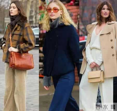 短大衣+阔腿裤,羽绒+阔腿裤,冬天这样穿,告别臃仲,穿出不一样的感觉