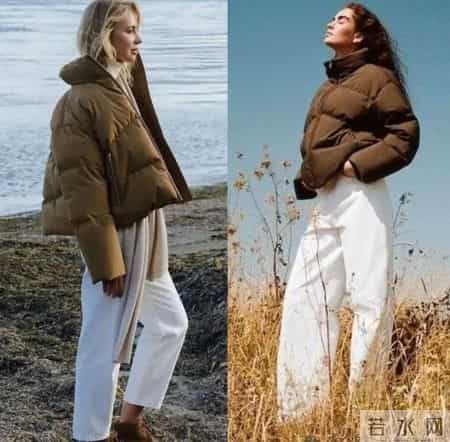 短大衣+阔腿裤,羽绒+阔腿裤,冬天这样穿,告别臃仲,穿出不一样的感觉