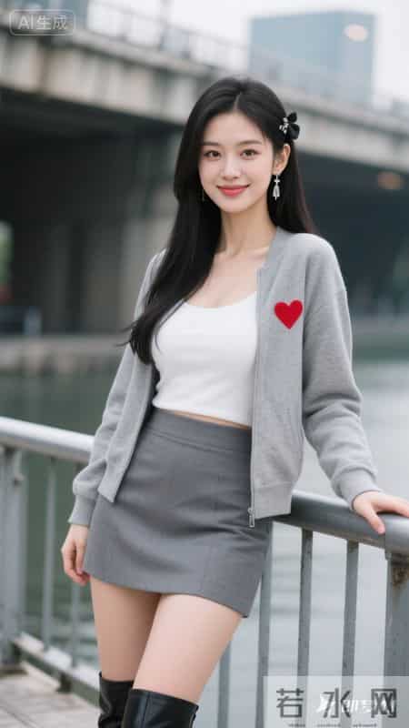 简约灰白配加红心点缀，清爽又吸睛