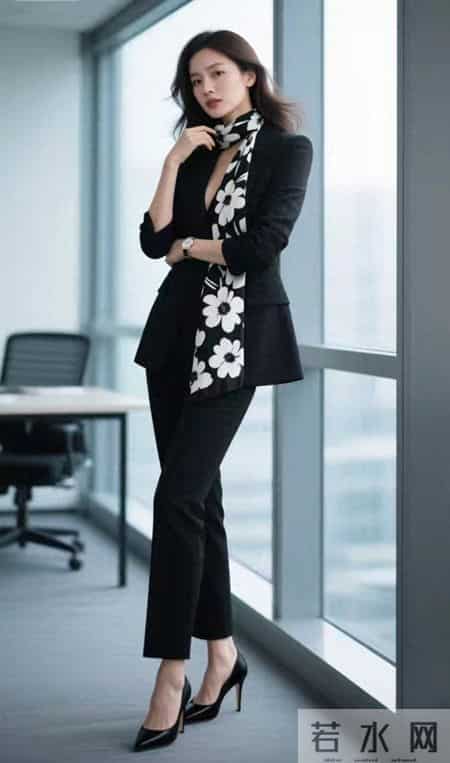 黑色西服职业装