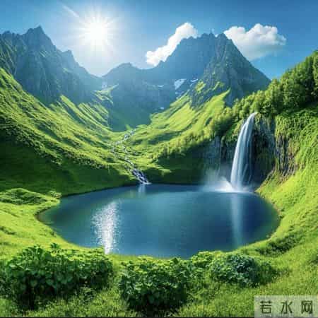 聚财微信头像--有山有水，八方聚财